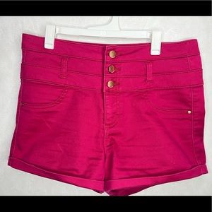 Refuge Cherry Red Hi-Rise Shorts Women’s